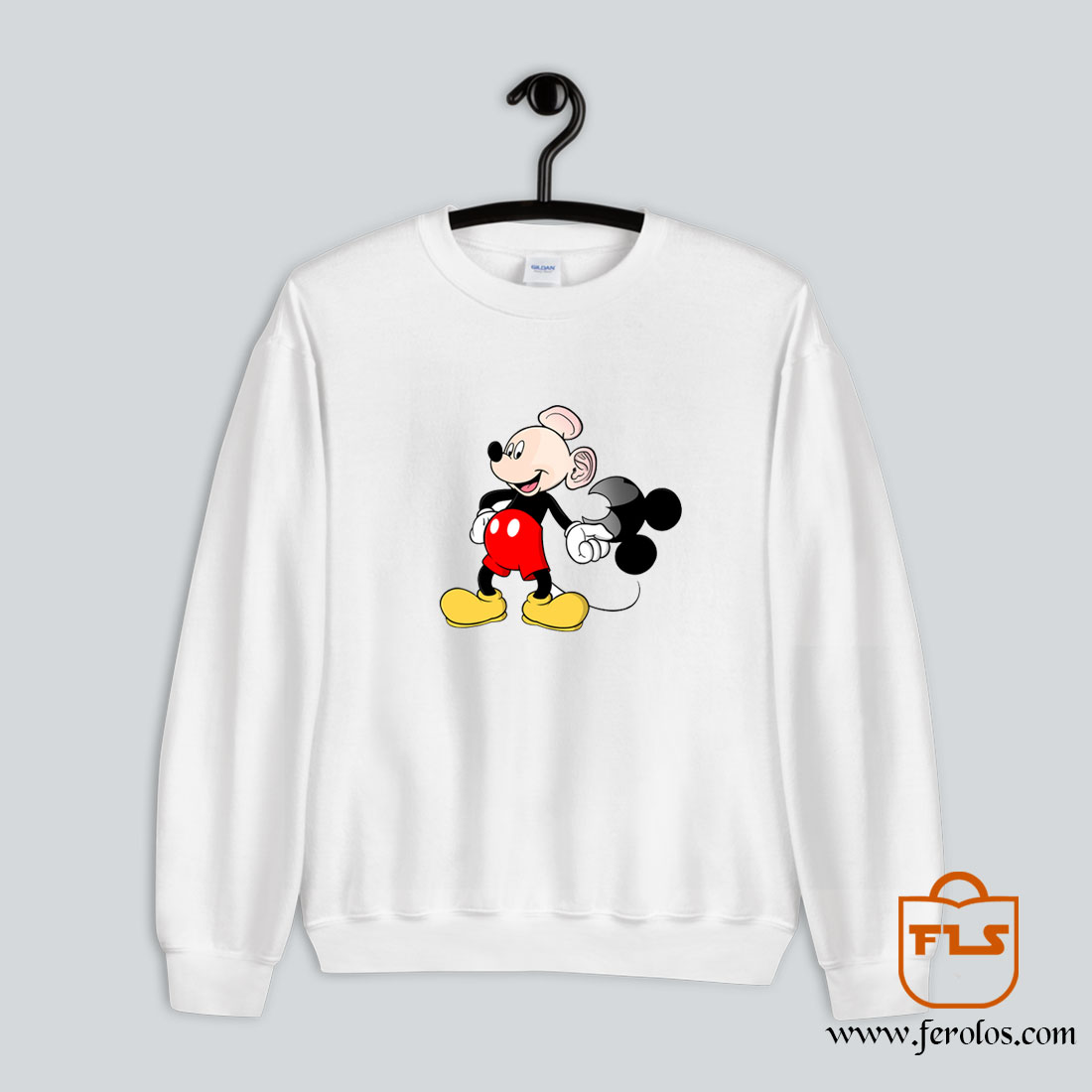 White mickey clearance mouse sweater