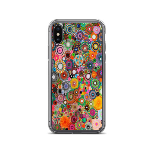 Colourful Spirograph Drawing iPhone Case