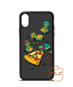 Cute Ninja Turtles Love Pizza iPhone Case