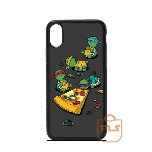 Cute Ninja Turtles Love Pizza iPhone Case