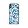 Elephant Floral Watercolor Pattern iPhone Case