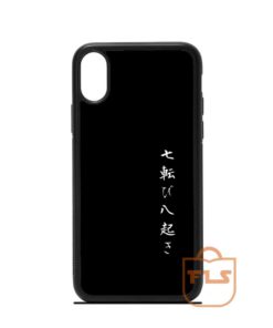 Fall seven times get up eight Japanese Motivation iPhone Case