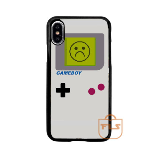 Gameboy Sad Emoticon iPhone Case
