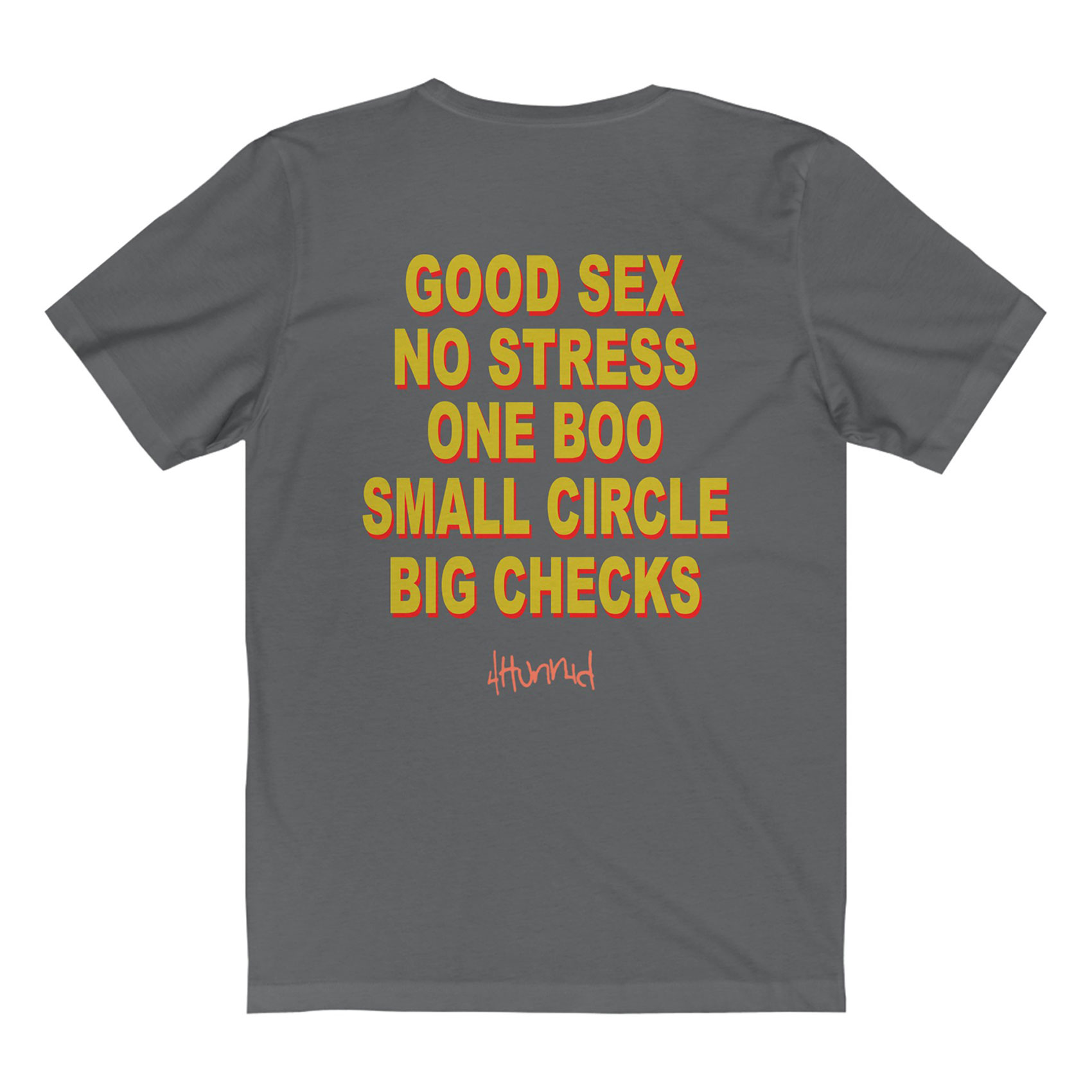 Good Sex No Stress One Boo Small Circle Big Checks Yg T