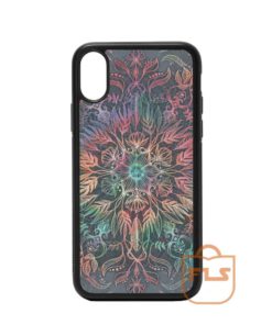 Mandala Winter Sunset Charcoal iPhone Case