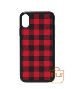 Red and Black Buffalo Plaid iPhone Case