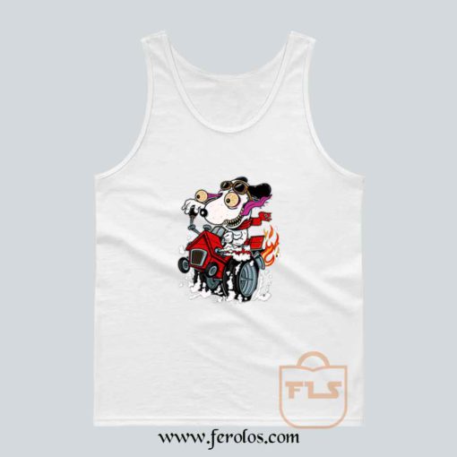 Snoopy Race Car Tank Top