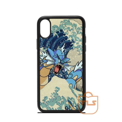 The Great Wave Off Gyarados Pokemon iPhone Case