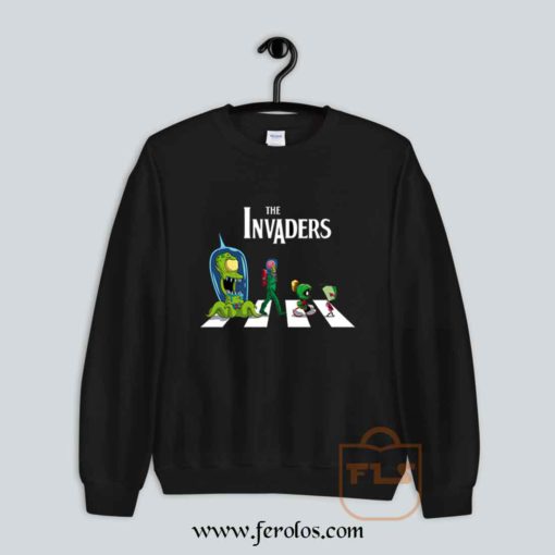 The Invaders Abbey Road Parody Sweatshirt