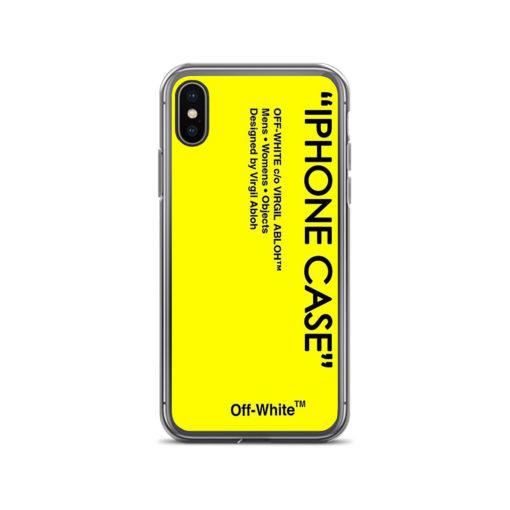 Yellow Abloh Off White iPhone Case
