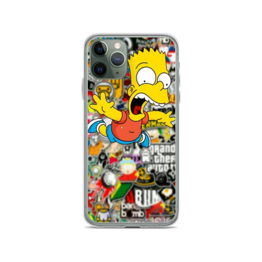 Bart Bomb Sticker iPhone 11 Case
