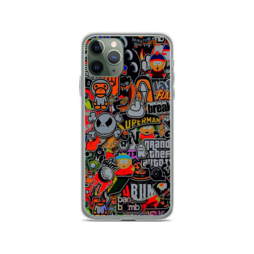 Bomb Sticker Game and Cartoon iPhone 11 Case