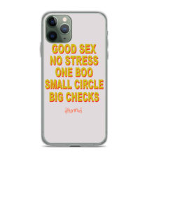 Good Sex No Stress One Boo No Ex Small Circle Big Checks iPhone Cases