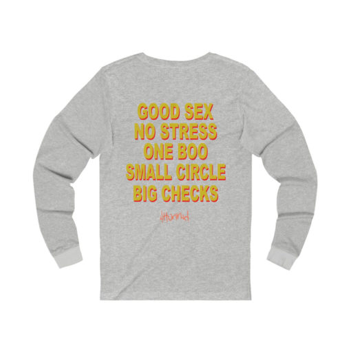 Good Sex No Stress One Boo Small Circle Big Checks Long Sleeve