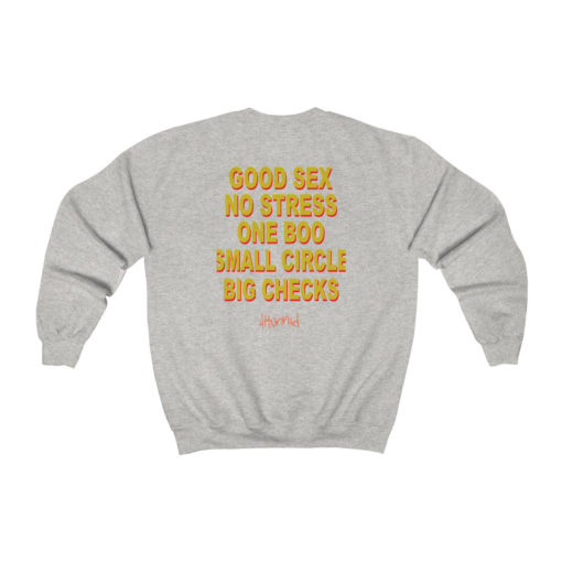 Good Sex No Stress One Boo Small Circle Big Checks Sweatshirt