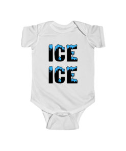 Ice Ice Blue Black Baby Onesie