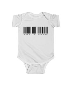 Made in Vagina Barcode Baby Onesie