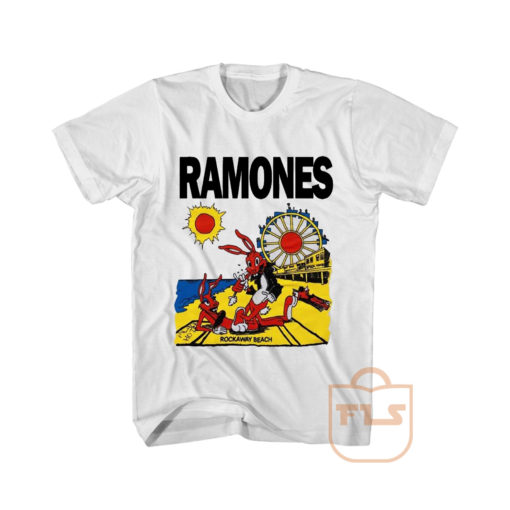 Ramones Rockaway Beach Bunny Cheap Graphic Tees