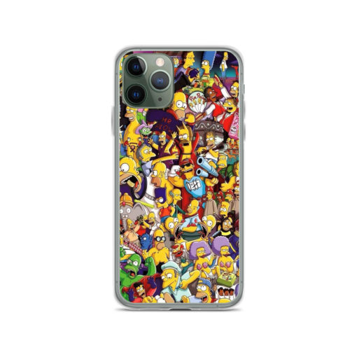 The Simpsons All Characters Collage iPhone 11 Case