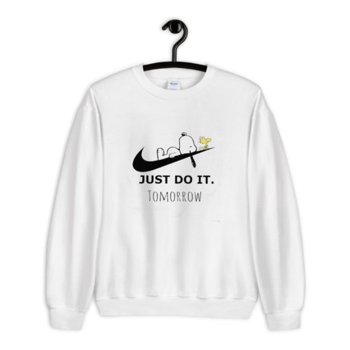 Just Do it Tommorrow Snoopy Peanuts Sweatshirt | Ferolos