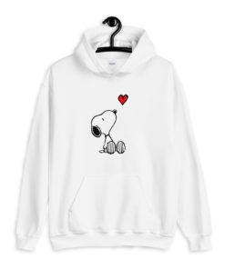 Peanuts Heart Sitting Snoopy Hoodie