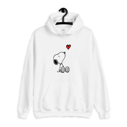 Peanuts Heart Sitting Snoopy Hoodie