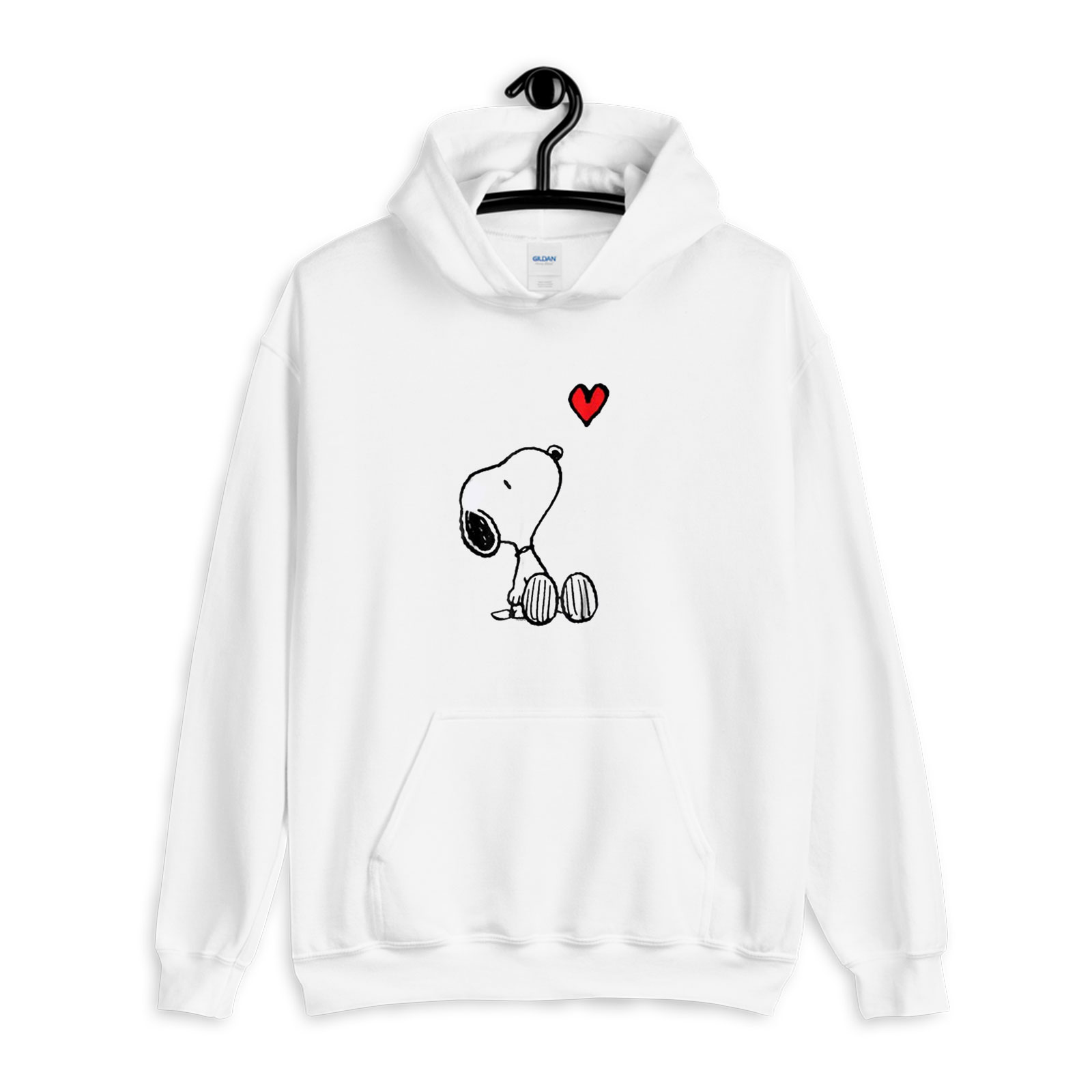 Peanuts Heart Sitting Snoopy Hoodie | Ferolos