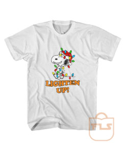 Peanuts Snoopy Christmas Lighten Up T Shirt