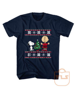 Peanuts Snoopy and Charlie Christmas Ugly T Shirt