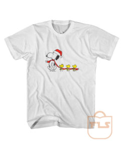 Peanuts Snoopy and Woodstock Christmas Holiday T Shirt