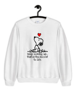 Snoopy Keep Looking Heart Sweatshirt