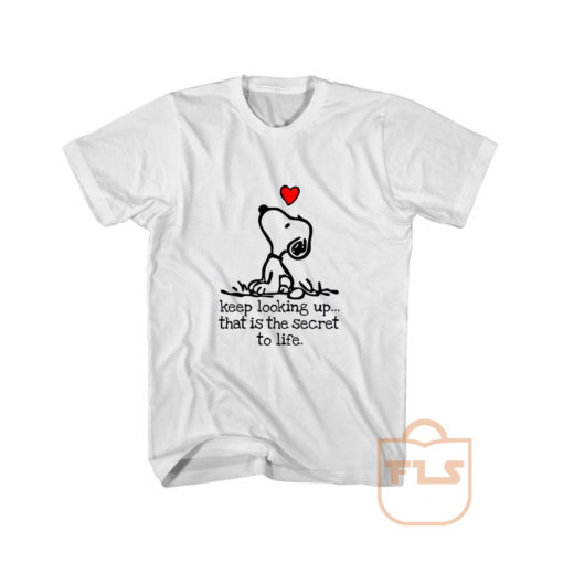 Snoopy Keep Looking Heart T Shirt