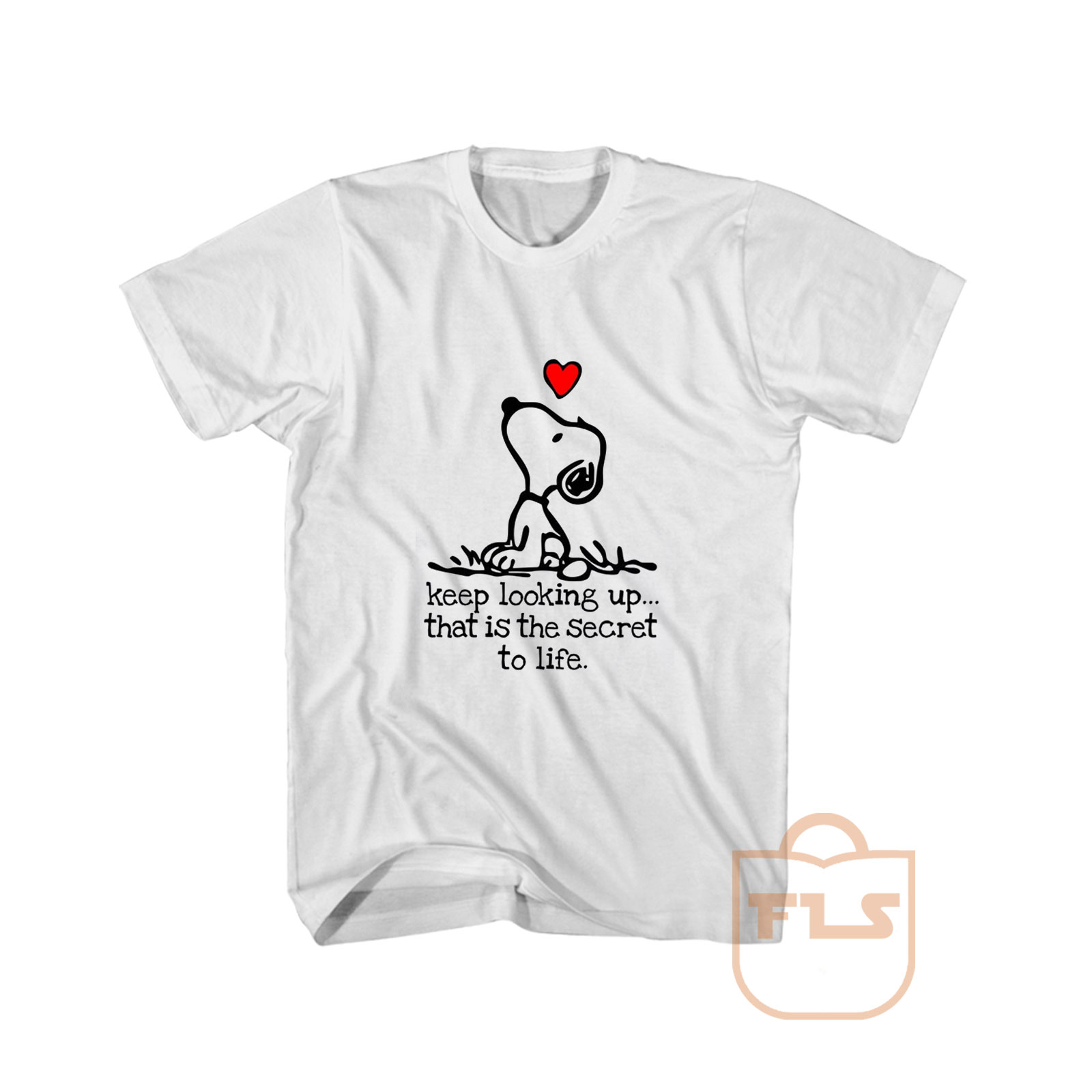 Snoopy Keep Looking Heart T Shirt Ferolos Com