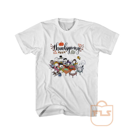 Snoopy and Peanuts with friends Thanksgiving T Shirt