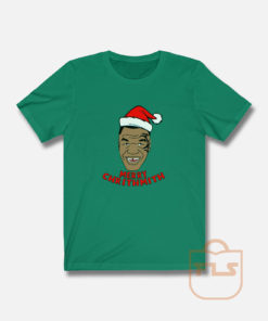 Mike Tyson Fleece Merry Chrithmith T Shirt