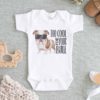 Bulldog Too Cool For Your Bull Baby Onesie