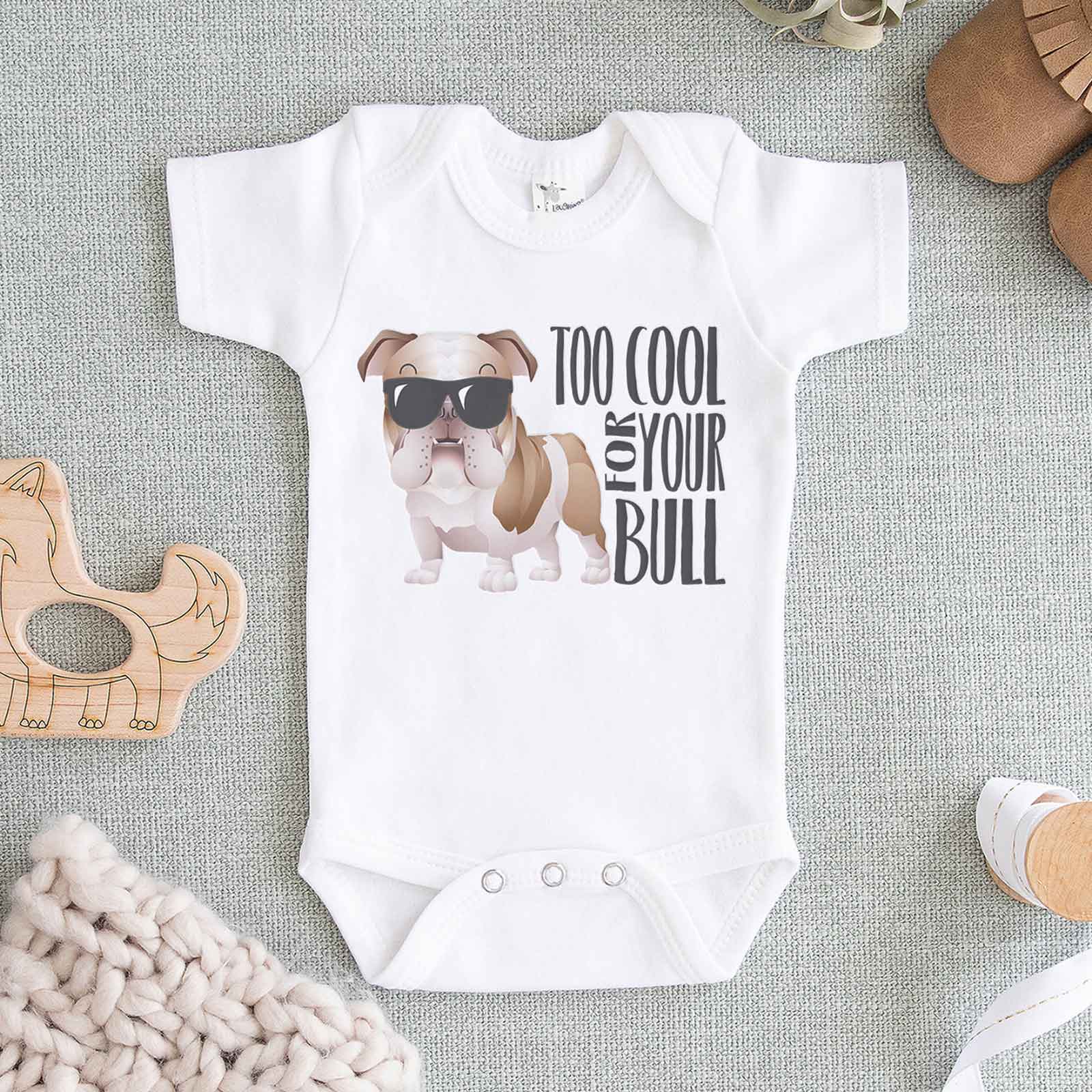 bulldog onesie for baby
