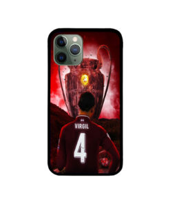 Virgil Van Dijk Liverpool Champions League Trophy iPhone Case 11 X 8 7 6