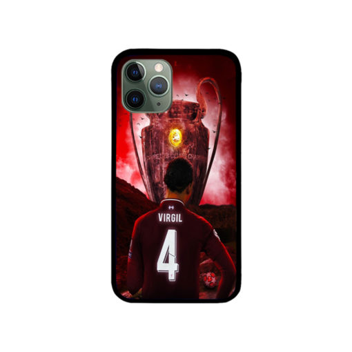 Virgil Van Dijk Liverpool Champions League Trophy iPhone Case 11 X 8 7 6