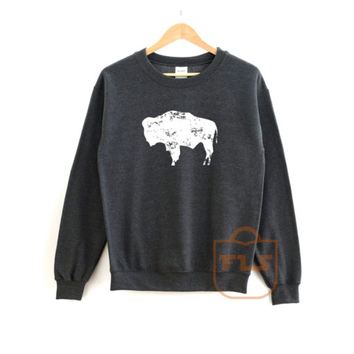 Bison Wyoming Flag Sweatshirt | Ferolos