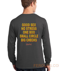 Good Sex No Stress One Boo Small Circle Big Checks YG Long Sleeve