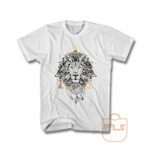 Lion Mandala Boho Style T Shirt