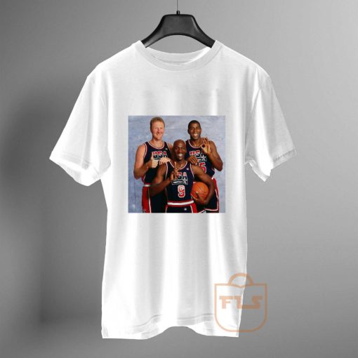 Michael Jordan Magic Johnson Larry Bird T Shirt 1