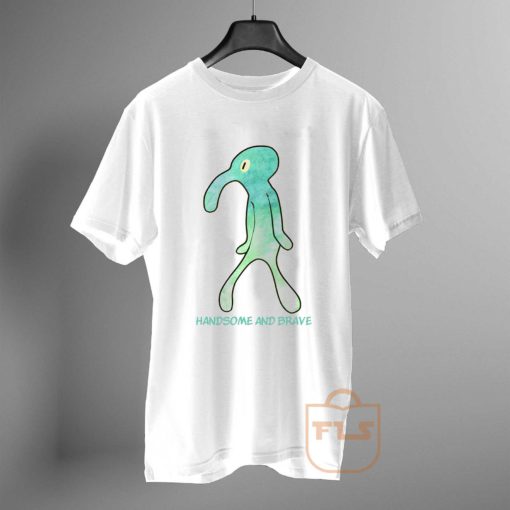 handsome and brave squidward painting T Shirt