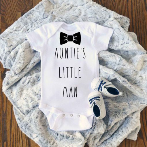 Aunties Little Man Baby Onesie