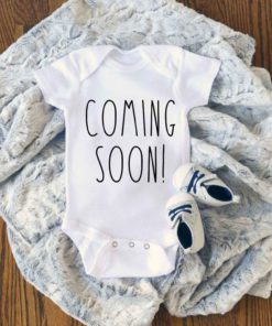Coming Soon Baby Baby Onesie