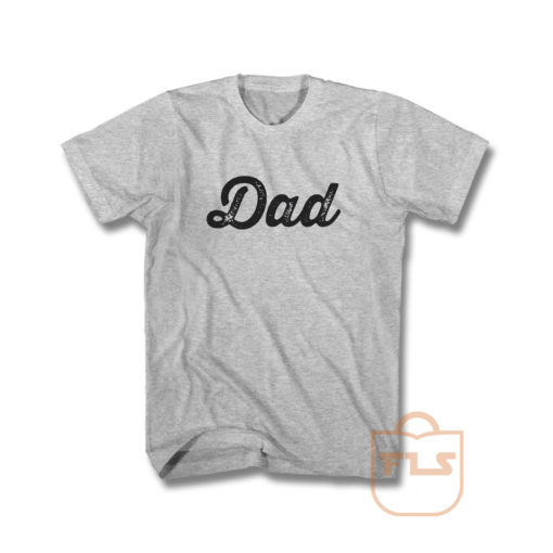 Dad Baseball Font T Shirt