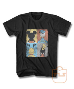 Donald Duck Mickey Mouse Pluto Goofy Tile T Shirt