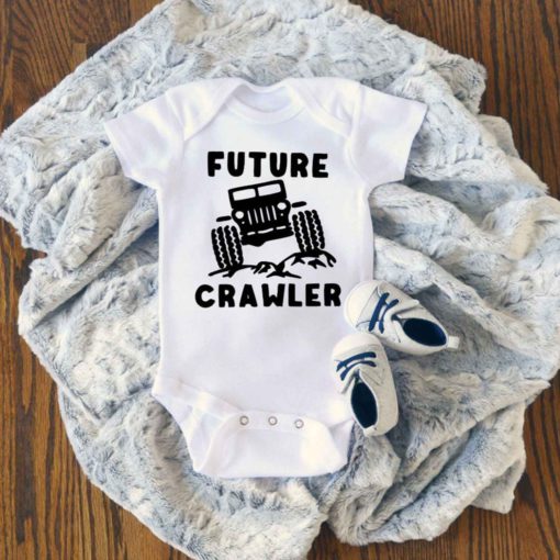 Future Crawler Jeep Baby Onesie