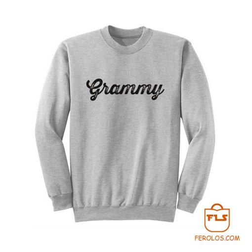 Grammy Baseball Font Sweatshirt